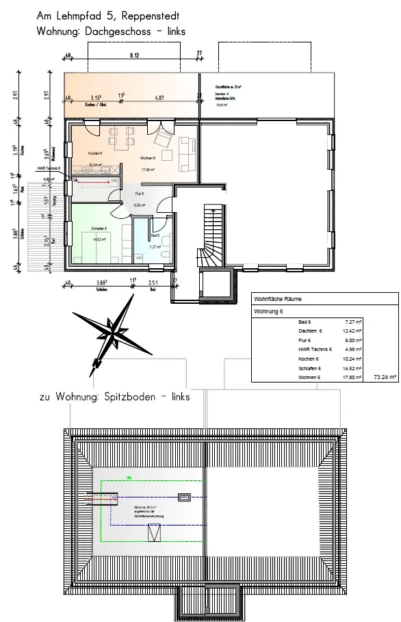 2 Zimmer Wohnung mit 73 m² in Lüneburg – Bild 5