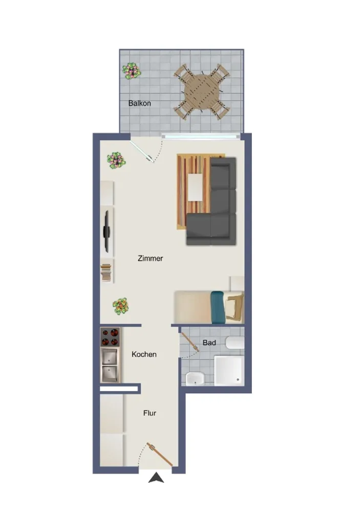 1 Zimmer Wohnung mit 30 m² in Frankfurt am Main – Bild 10