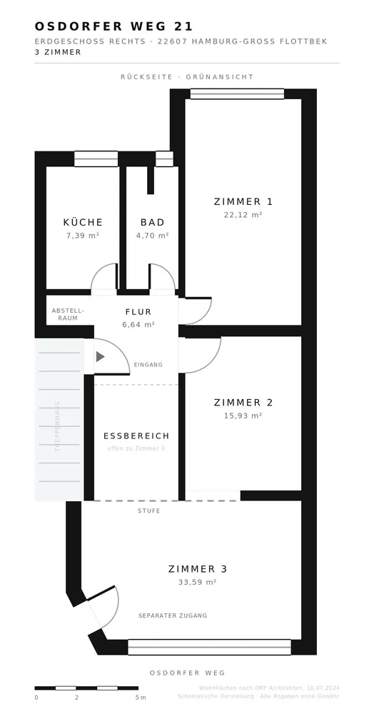 3 Zimmer Wohnung mit 95 m² in Hamburg – Bild 8