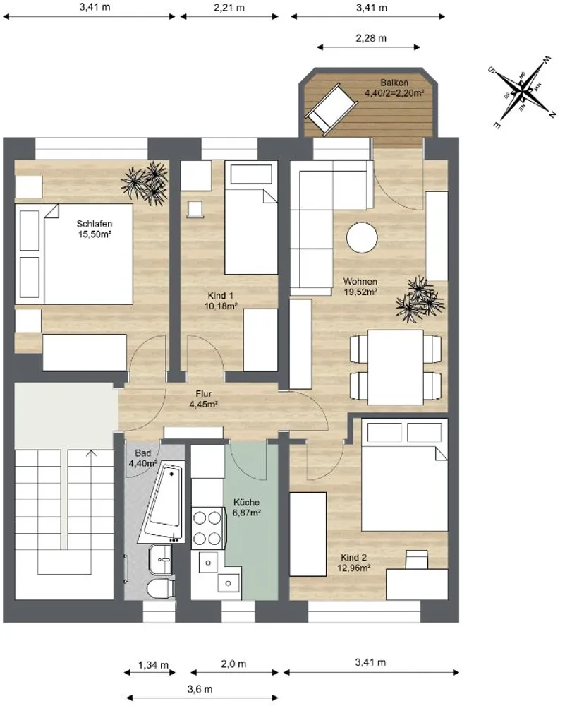 4 room apartment with 74 m² in Riesa – Photo 11