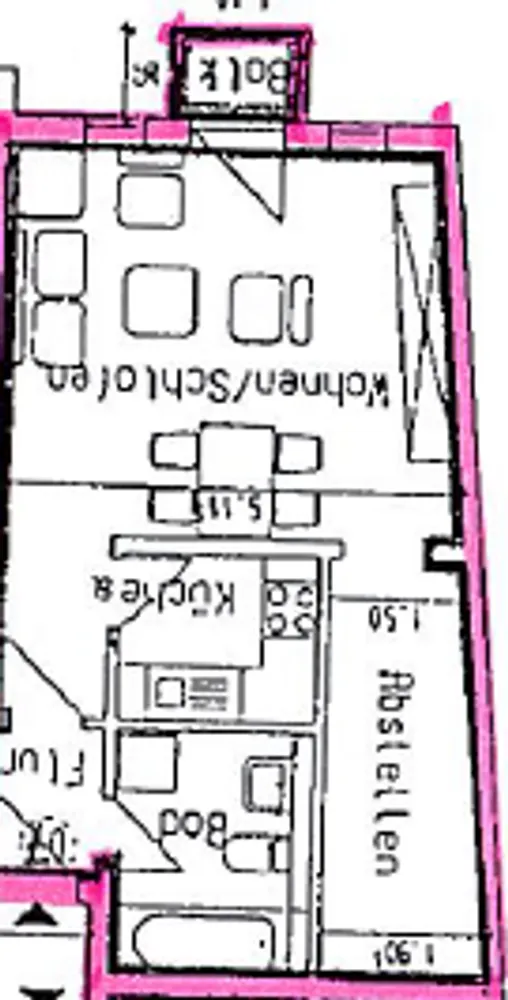 1 room apartment with 42 m² in Magdeburg – Photo 2