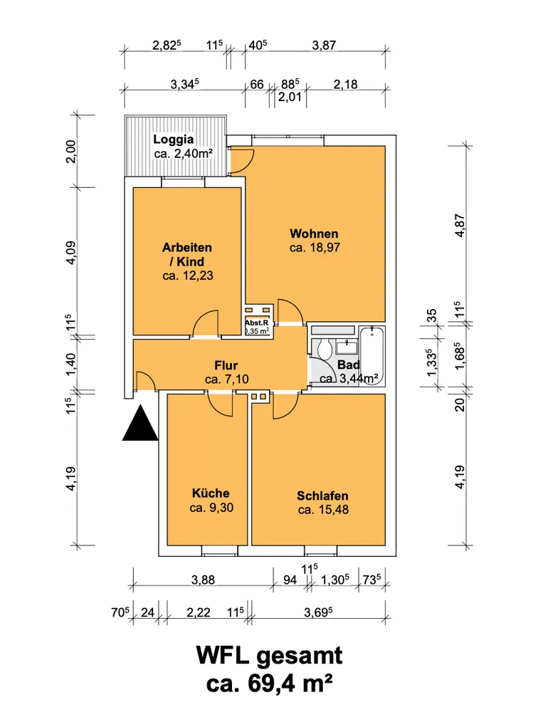 3 Zimmer Wohnung mit 70 m² in Hannover – Bild 10