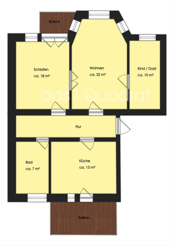 3 Zimmer Wohnung mit 90 m² in Stralsund – Bild 7