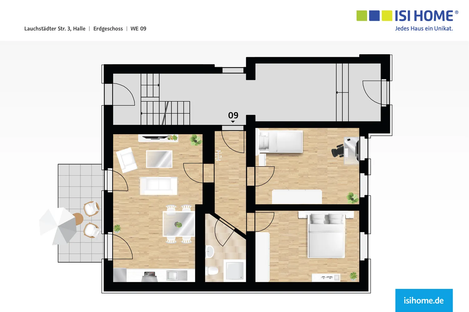 3 Zimmer Wohnung mit 74 m² in Halle (Saale) – Bild 5
