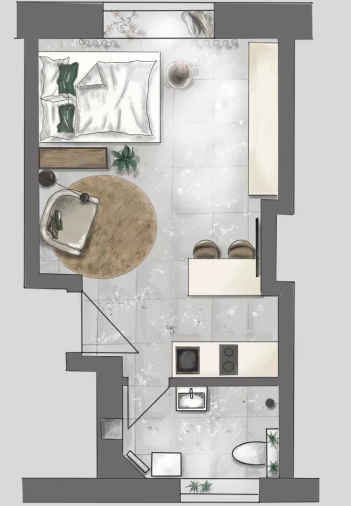 1 Zimmer Wohnung mit 24 m² in Düsseldorf – Bild 6
