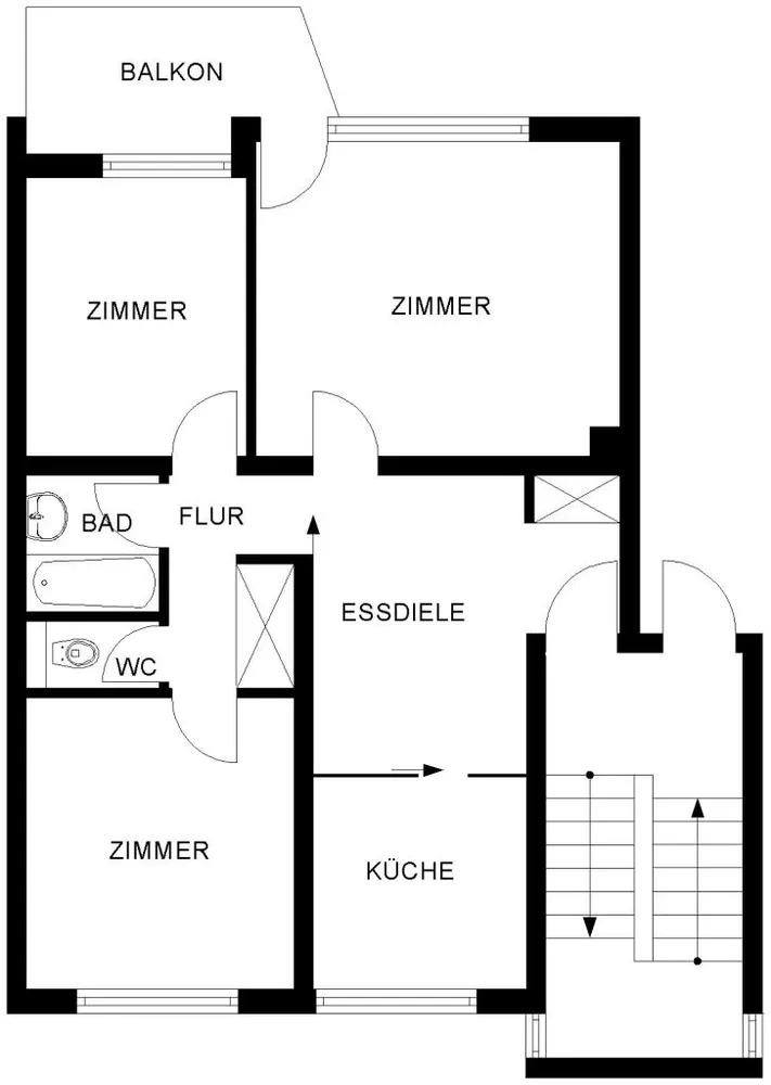 3 Zimmer Wohnung mit 74 m² in Bochum – Bild 3