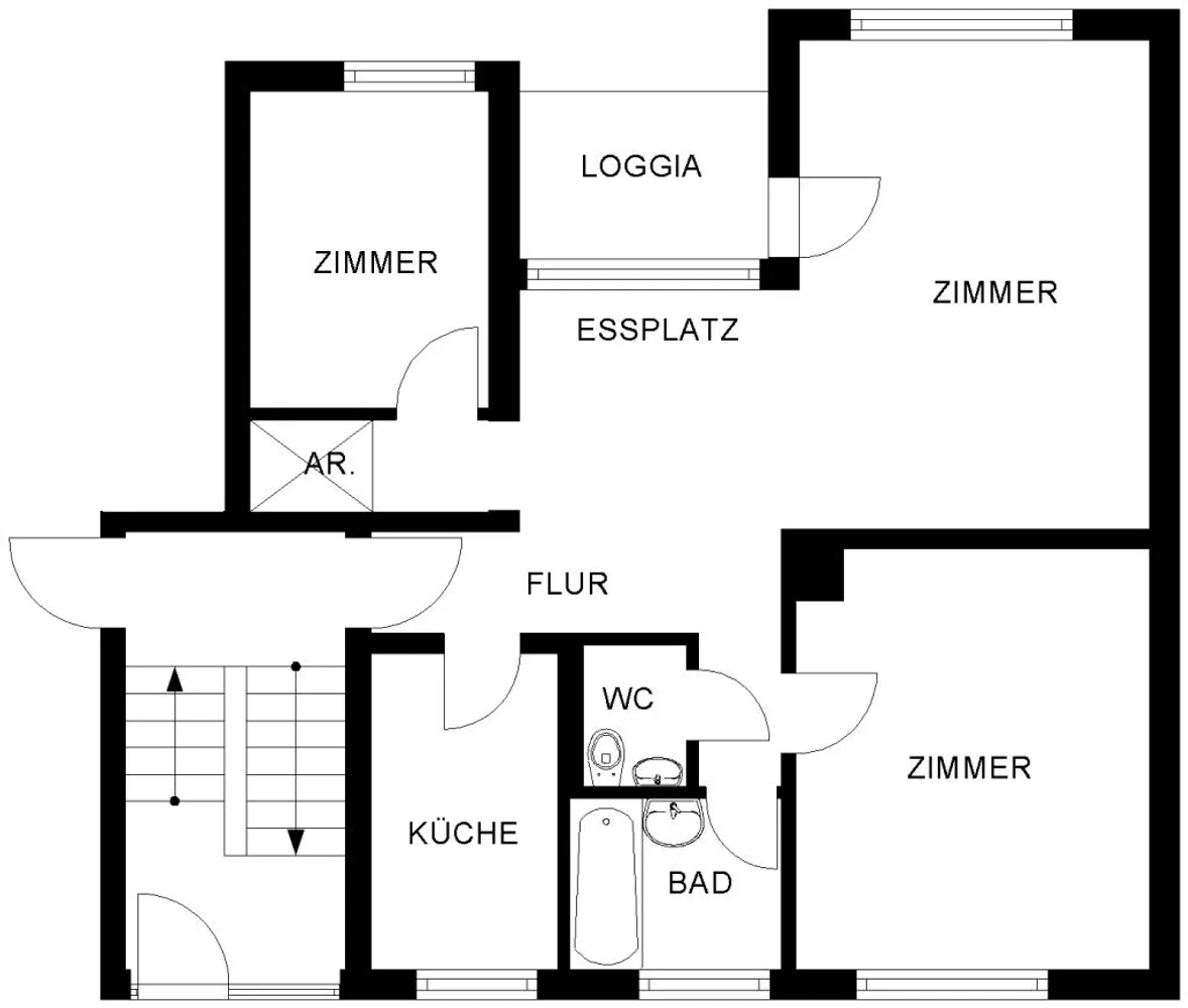 3 Zimmer Wohnung mit 65 m² in Bochum – Bild 3