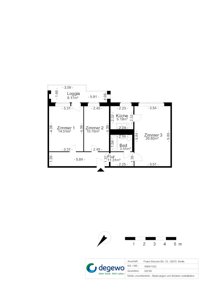 3 Zimmer Wohnung mit 68 m² in Berlin – Bild 5