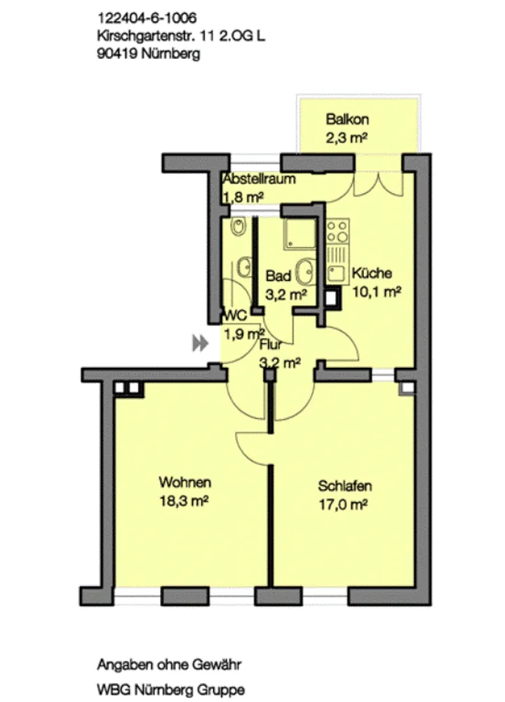 2 Zimmer Wohnung mit 58 m² in Nürnberg – Bild 9