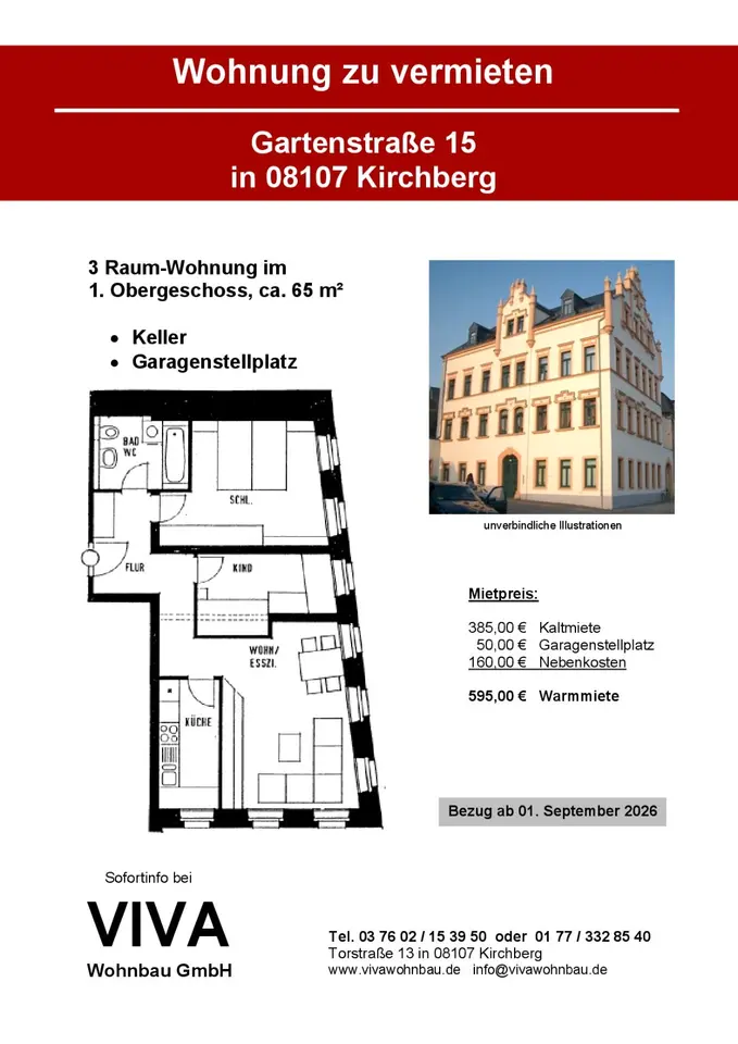 3 Zimmer Wohnung mit 65 m² in Aue-Bad Schlema – Bild 6