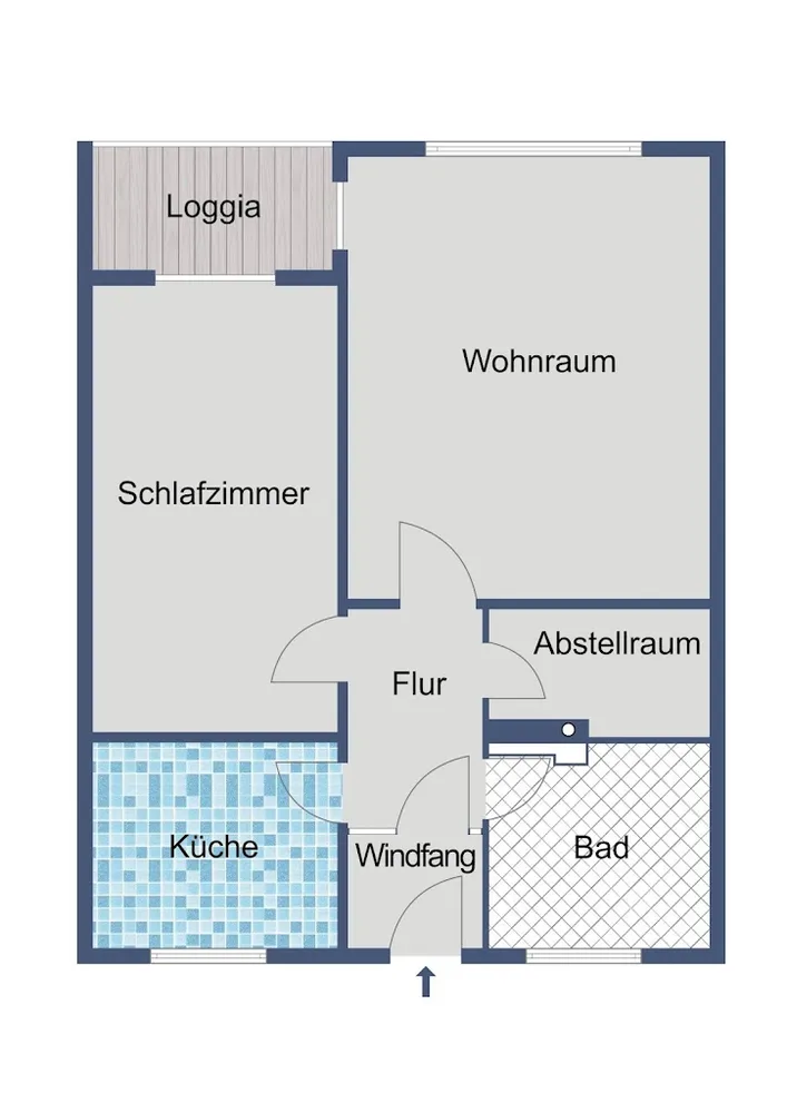 2 Zimmer Wohnung mit 58 m² in Frankfurt am Main – Bild 3
