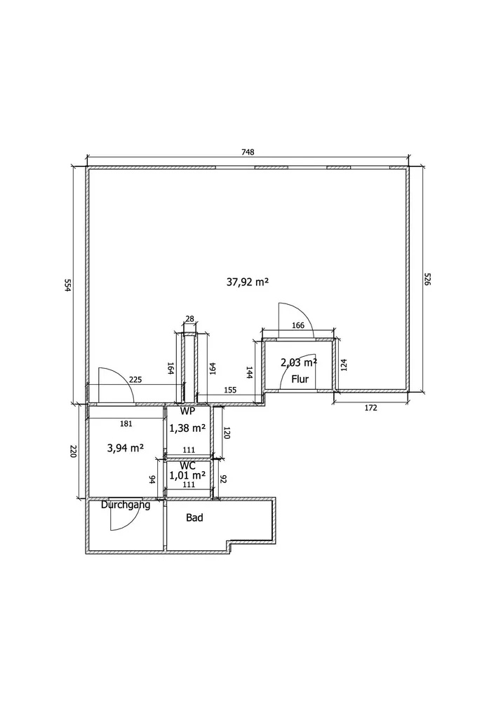 1 Zimmer Wohnung mit 40 m² in Halberstadt – Bild 3