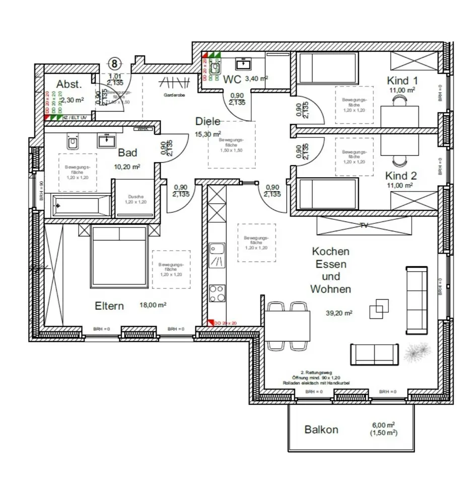 4 Zimmer Wohnung mit 132 m² in Paderborn – Bild 10