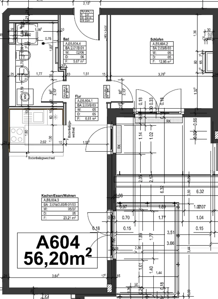 2 Zimmer Wohnung mit 56 m² in Frankfurt am Main – Bild 7