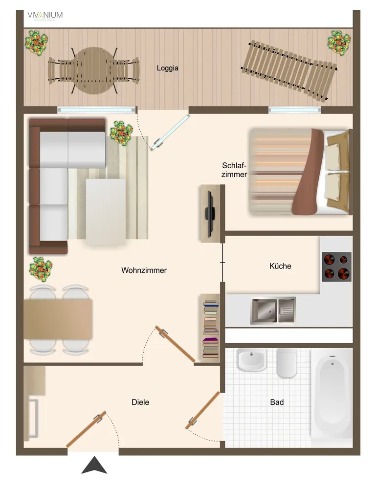 1 Zimmer Wohnung mit 38 m² in Zwickau – Bild 6