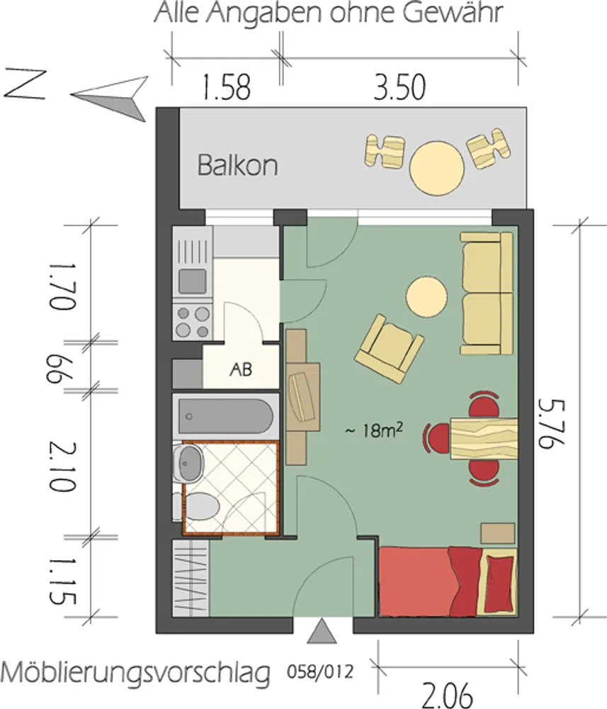1 Zimmer Wohnung mit 32 m² in Hamburg – Bild 10