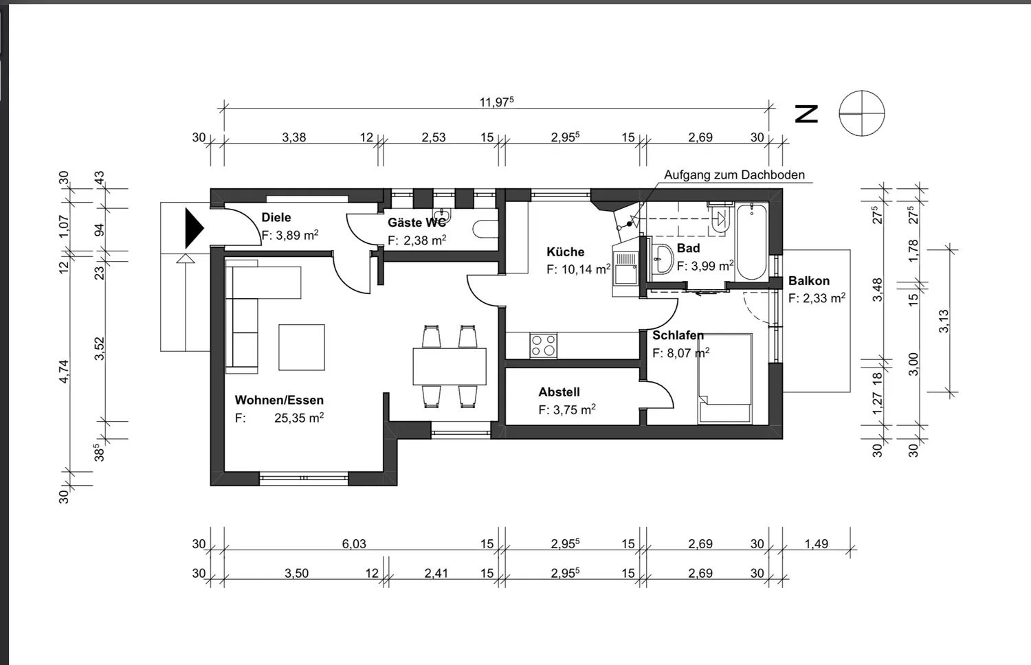 2 Zimmer Wohnung mit 60 m² in Remscheid – Bild 9