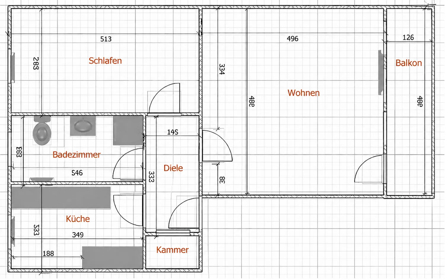 2 Zimmer Wohnung mit 63 m² in Essen – Bild 2