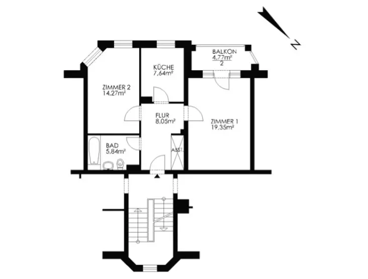 2 Zimmer Wohnung mit 59 m² in Hamburg – Bild 5