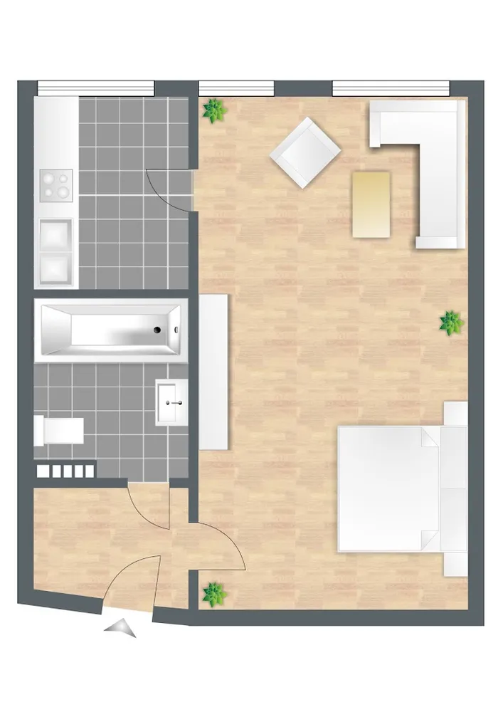1 Zimmer Wohnung mit 26 m² in München – Bild 8
