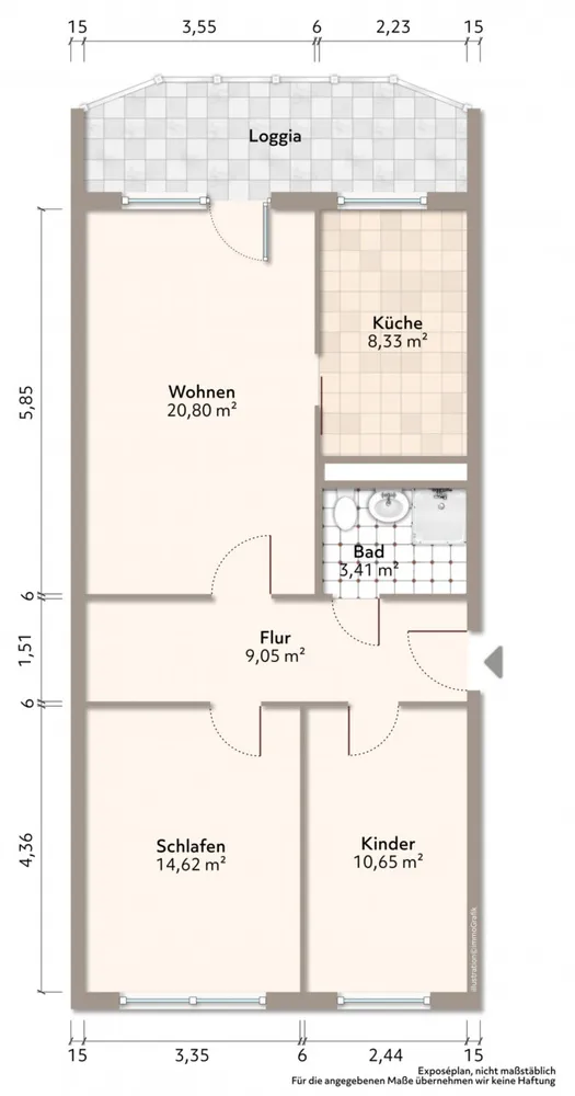 3 Zimmer Wohnung mit 69 m² in Bautzen – Bild 5