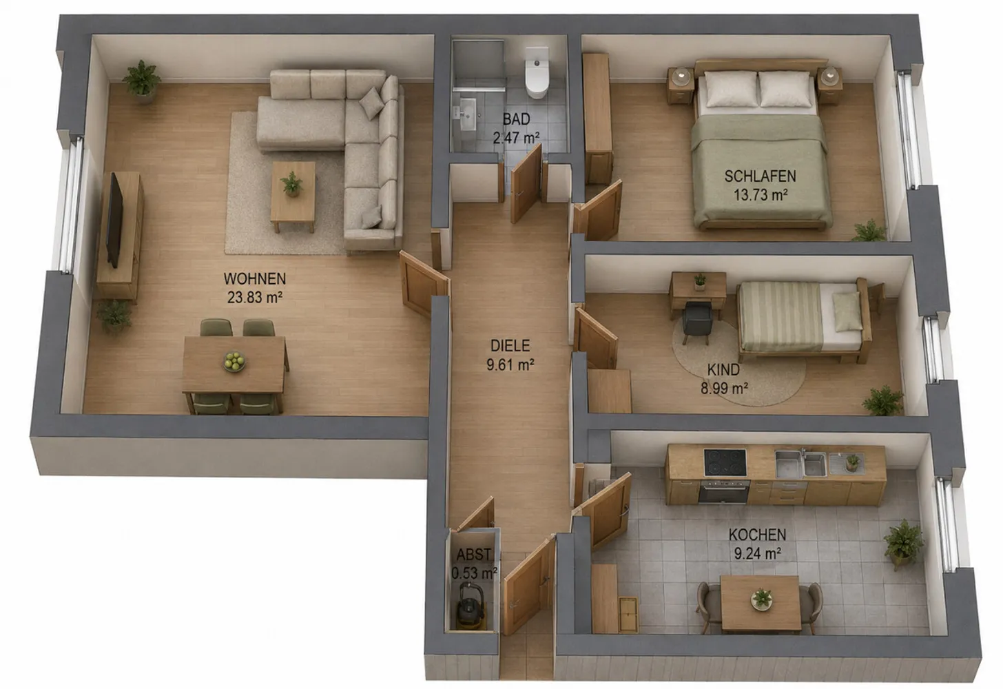 3 Zimmer Wohnung mit 68 m² in Gelsenkirchen – Bild 9