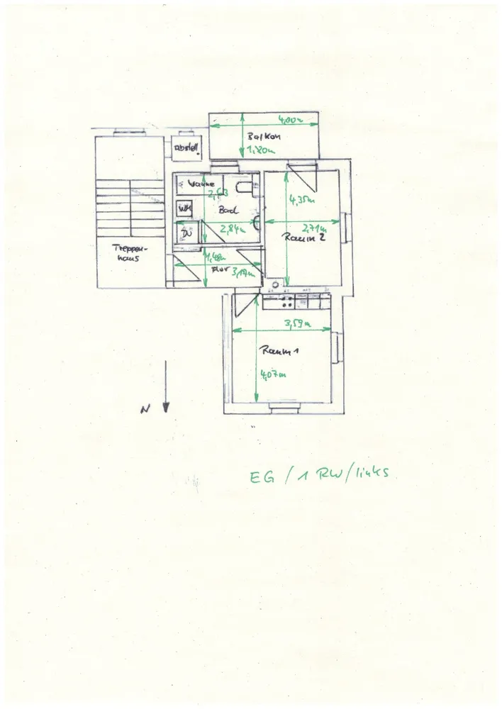2 Zimmer Wohnung mit 43 m² in Chemnitz – Bild 3