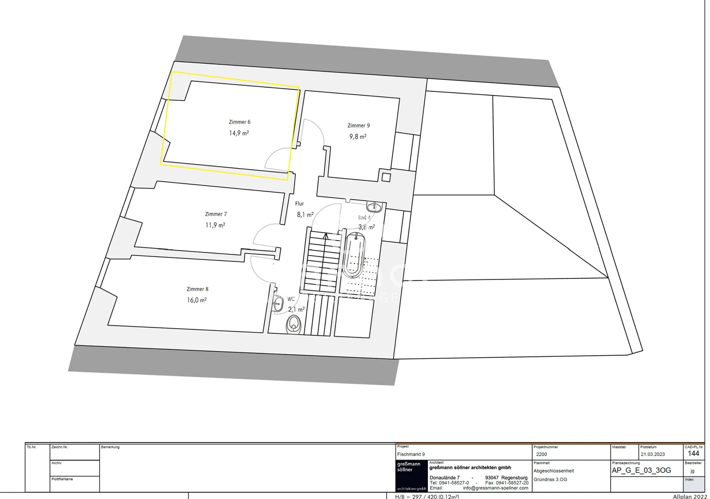 1 Zimmer Wohnung mit 15 m² in Regensburg – Bild 5