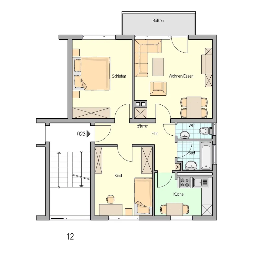 3 Zimmer Wohnung mit 65 m² in Stuttgart – Bild 6