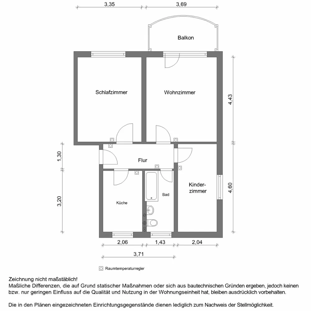 3 Zimmer Wohnung mit 59 m² in Zwickau – Bild 7