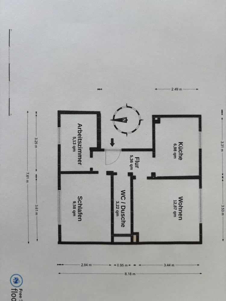 3 Zimmer Wohnung mit 43 m² in Hannover – Bild 9