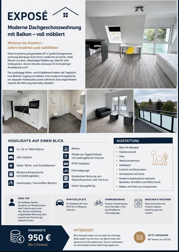 2 Zimmer Wohnung mit 74 m² in Kleve – Bild 4