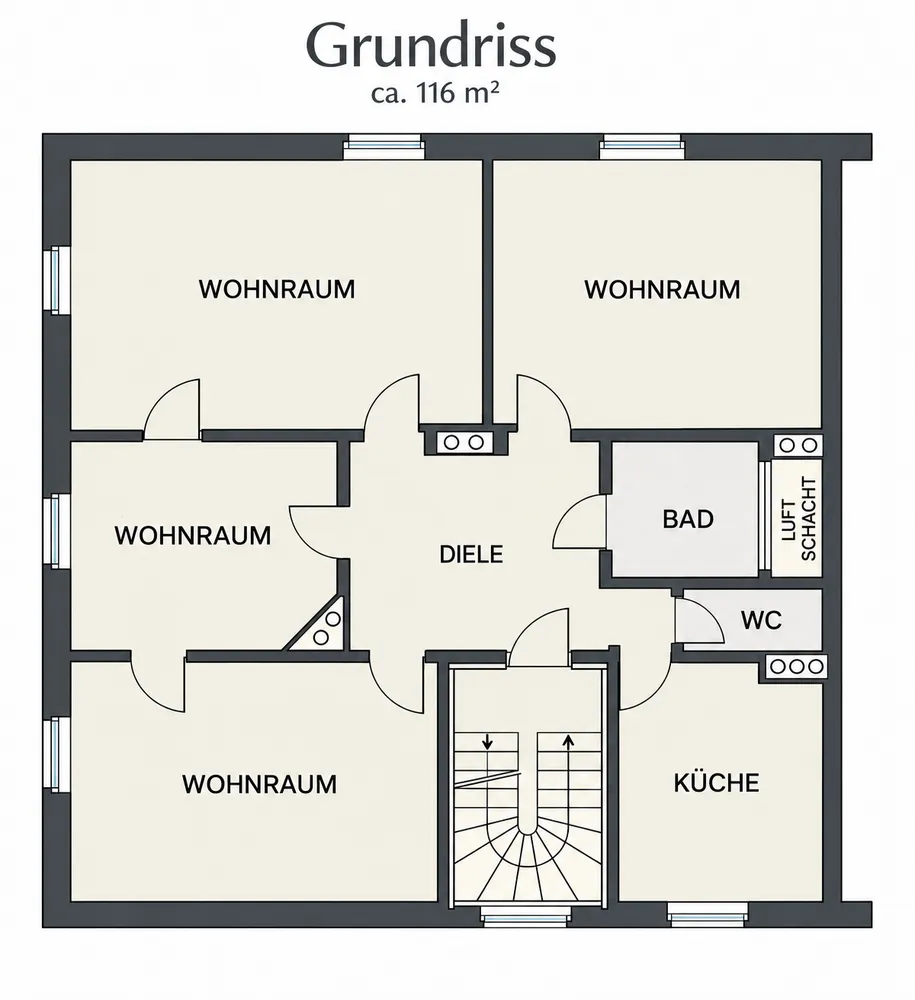 4 Zimmer Wohnung mit 116 m² in Frankfurt am Main – Bild 3