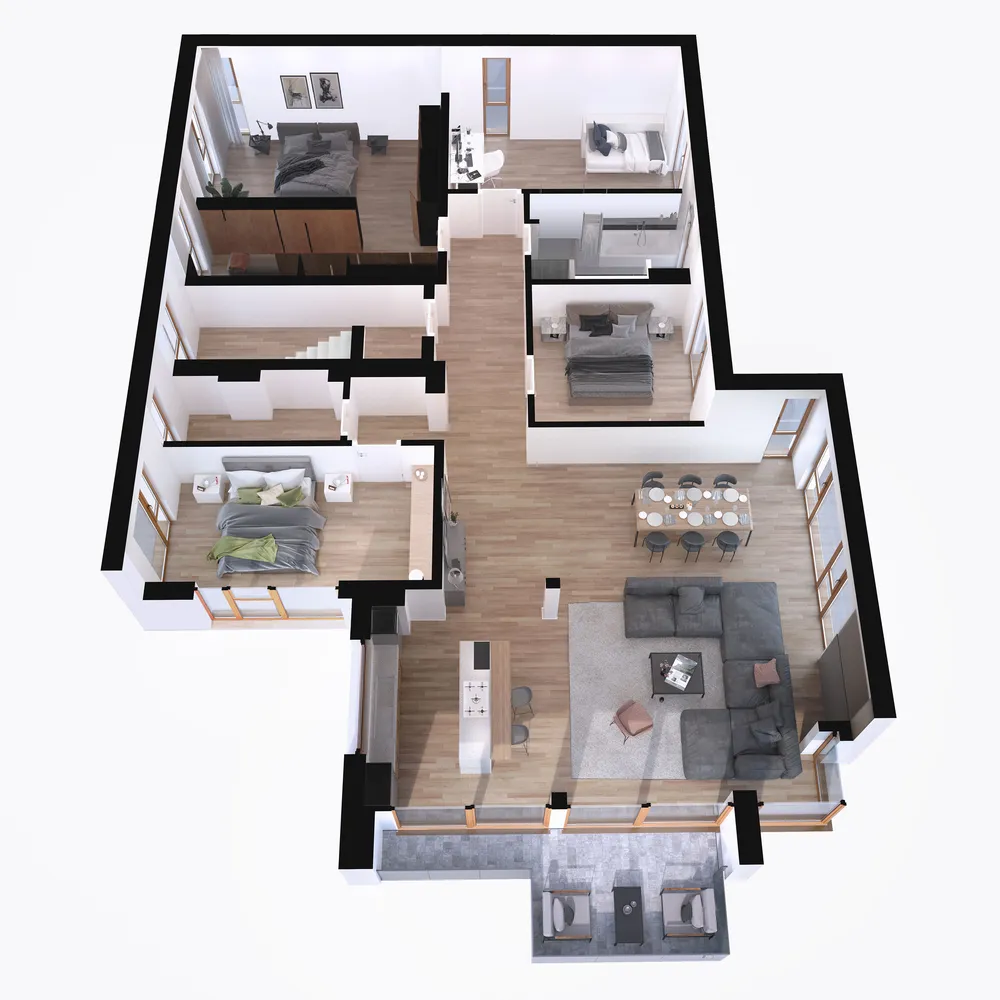 5 Zimmer Wohnung mit 178 m² in Wiesbaden – Bild 2