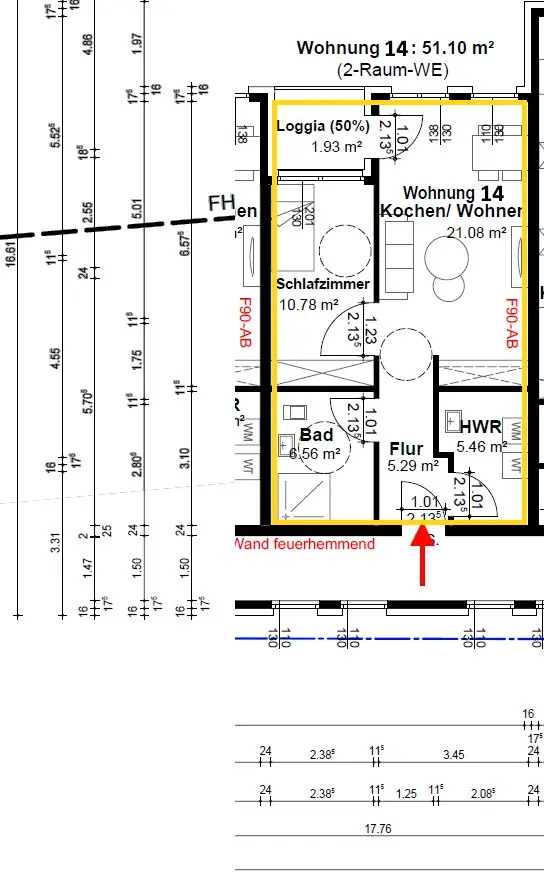 2 Zimmer Wohnung mit 70 m² in Marl – Bild 9