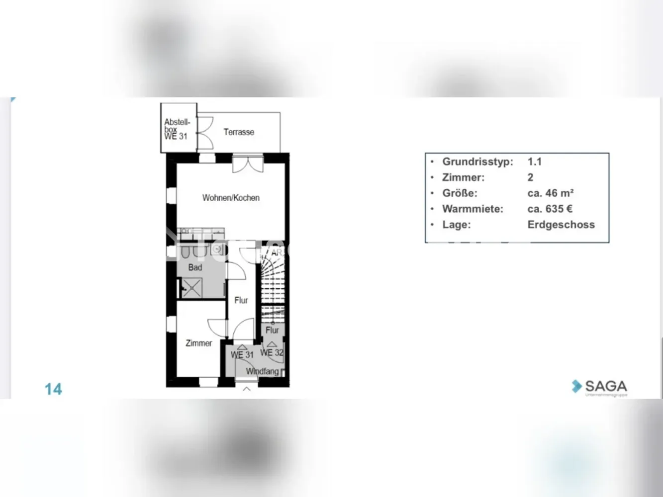 2 room apartment with 46 m² in Hamburg – Photo 2