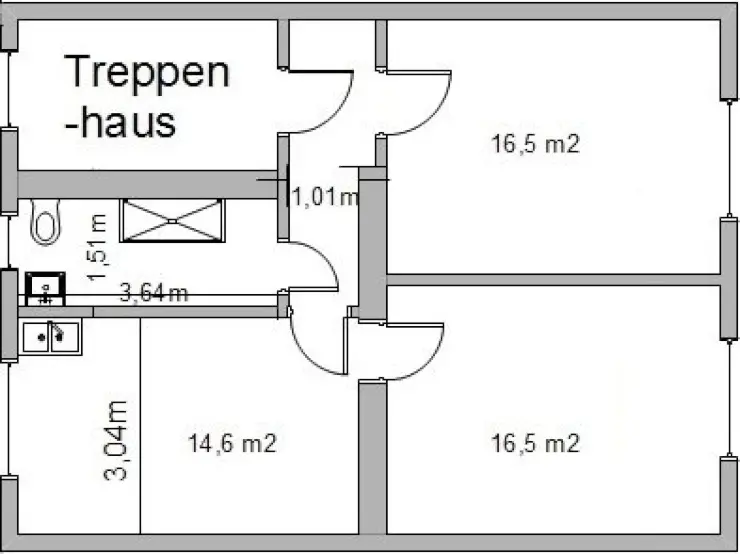 3 Zimmer Wohnung mit 57 m² in Aachen – Bild 7