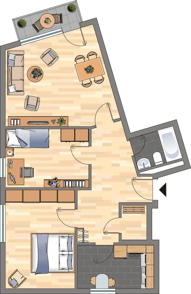 3 Zimmer Wohnung mit 75 m² in Bremen – Bild 2