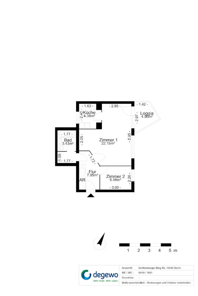 2 Zimmer Wohnung mit 47 m² in Berlin – Bild 9