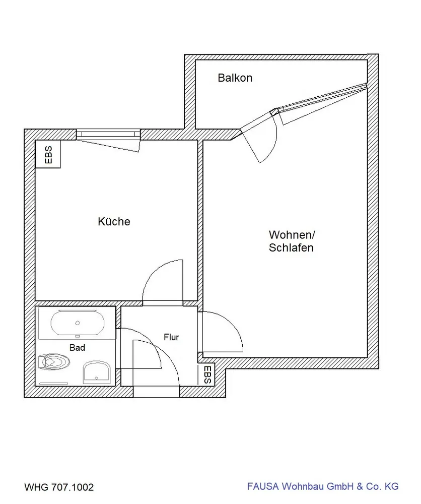 1 room apartment with 40 m² in Bonn – Photo 9