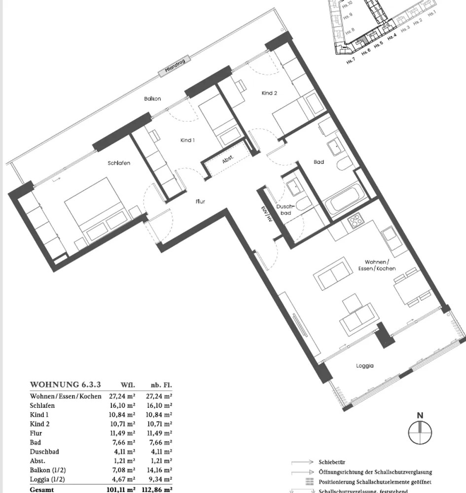 4 Zimmer Wohnung mit 101 m² in München – Bild 8