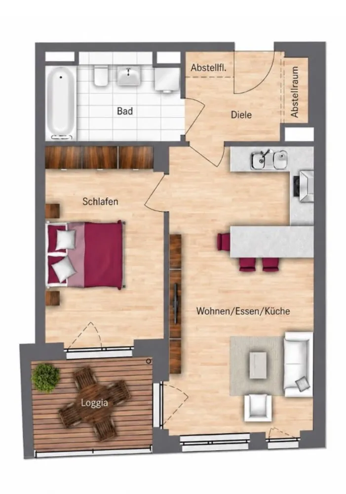 2 Zimmer Wohnung mit 54 m² in München – Bild 11