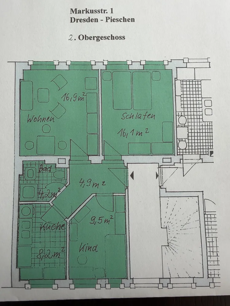 3 room apartment with 60 m² in Dresden – Photo 6