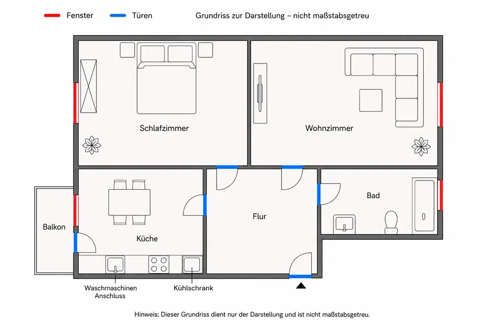 2 Zimmer Wohnung mit 50 m² in Kiel – Bild 4