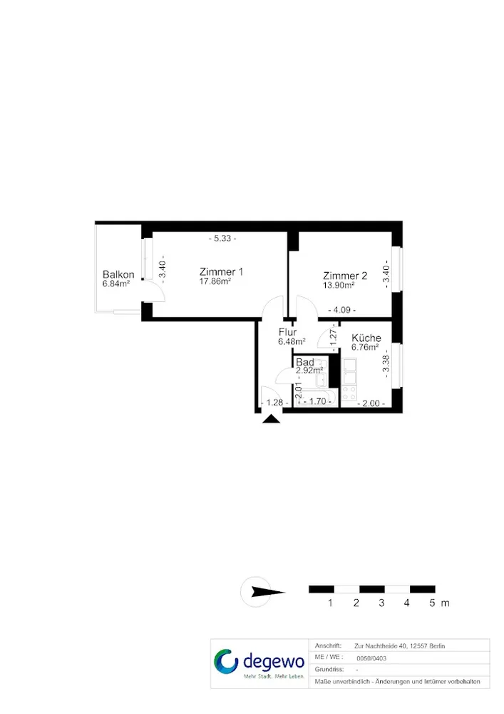 2 Zimmer Wohnung mit 51 m² in Berlin – Bild 4