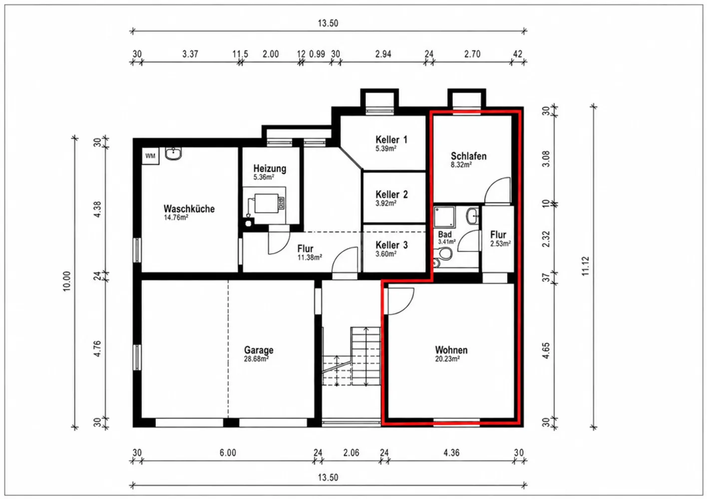 2 Zimmer Wohnung mit 34 m² in Karlsruhe – Bild 1