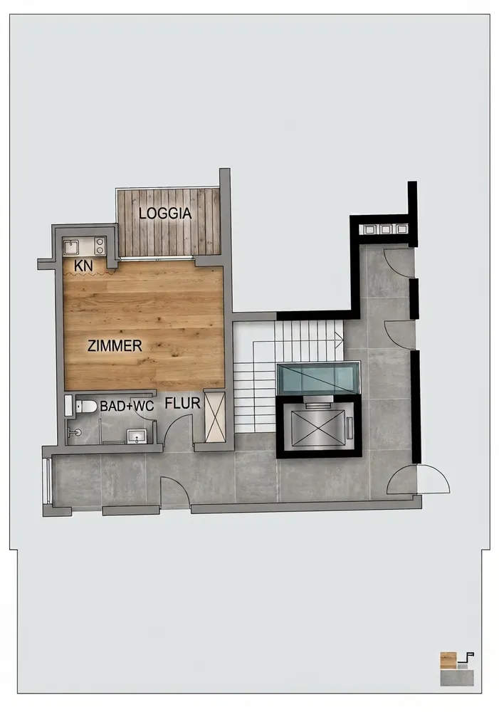 1 Zimmer Wohnung mit 30 m² in München – Bild 3