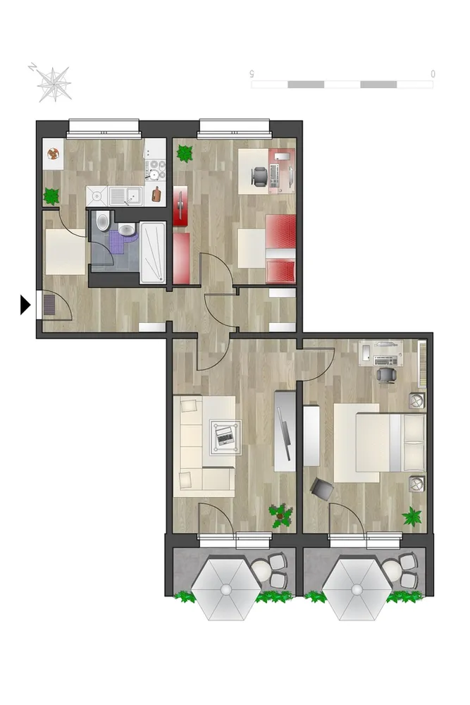 3 room apartment with 75 m² in Chemnitz – Photo 7