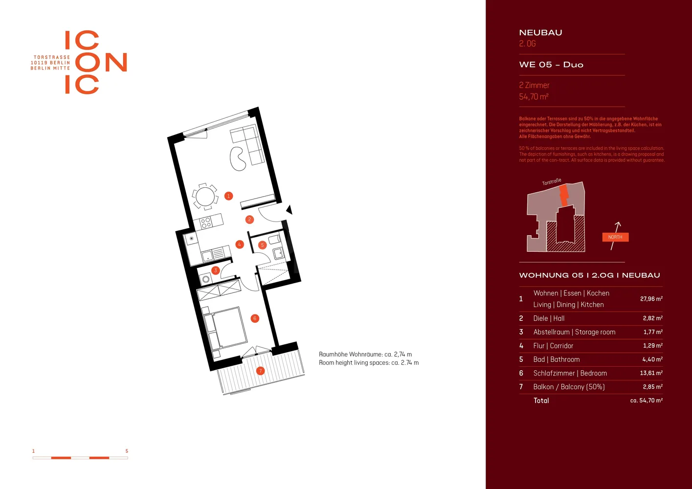 2 Zimmer Wohnung mit 55 m² in Berlin – Bild 9