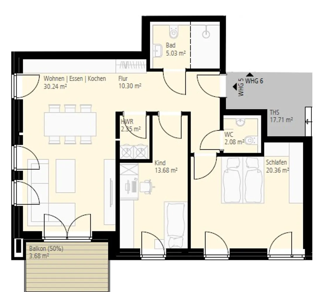 3 room apartment with 88 m² in Ahaus – Photo 6